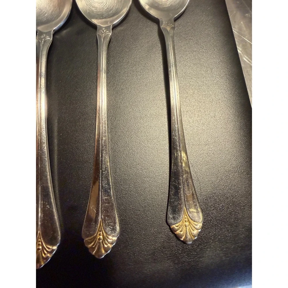 Towle Santa‎ Barbara Gold Accent 18/8 Stainless Tablespoon Set of 4 Korea